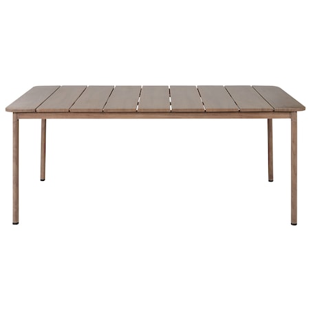 Stół ogrodowy FLAVIA 185 cm 96 cm Metal Brązowy