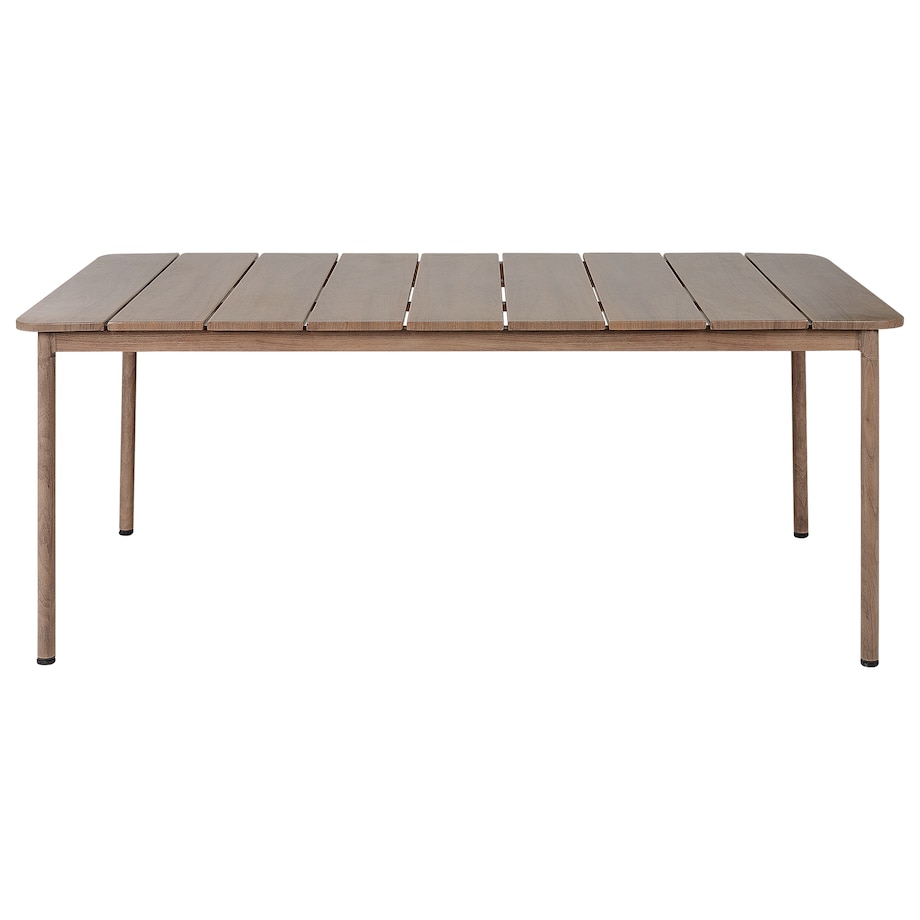 Stół ogrodowy FLAVIA 185 cm 96 cm Metal Brązowy