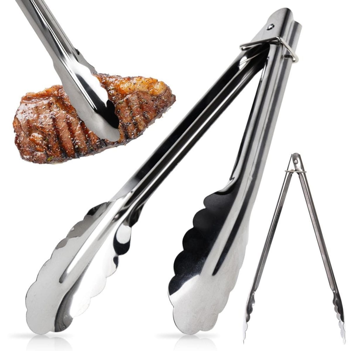 Szczypce kuchenne ze stali nierdzewnej