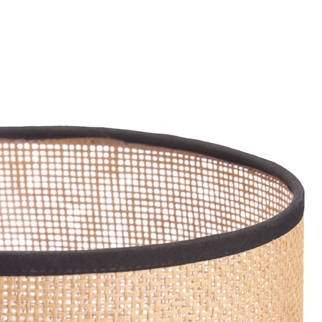 Lampka nocna z abażurem z plecionki wiedeńskiej, Ø 20 cm