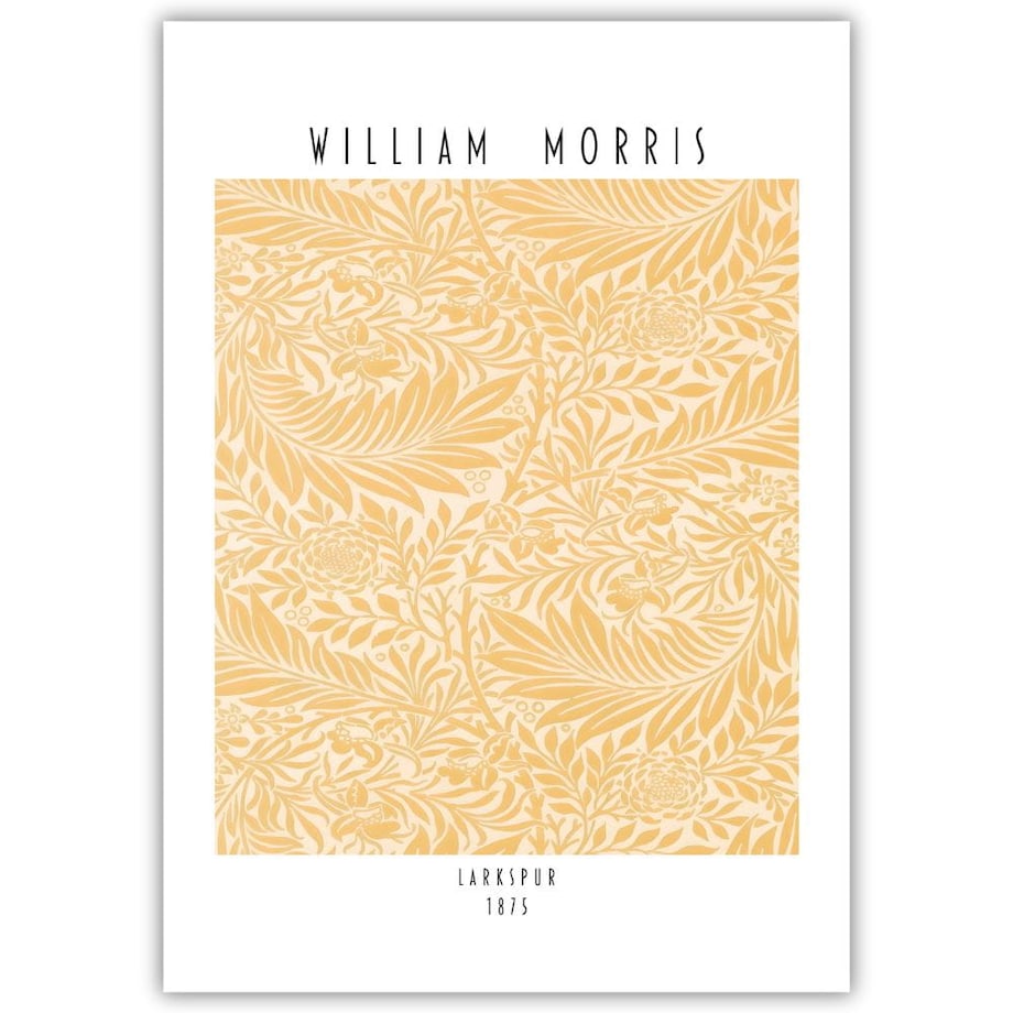 plakat william morris larkspur 21x30