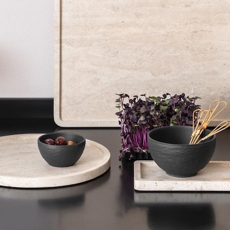 Patera na nóżce Manufacture Travertine Villeroy & Boch