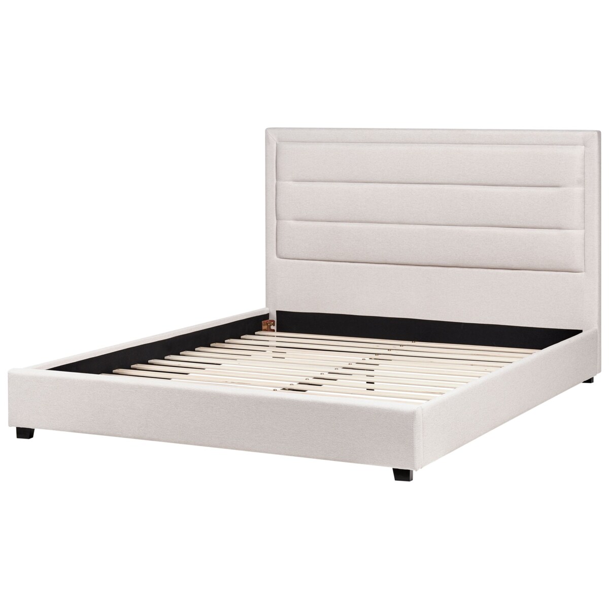 Łóżko ROUEN 160 x 200 cm Jasnobeżowy