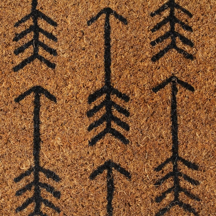 vidaXL Wycieraczka, naturalna, 45x75 cm, włókno kokosowe, tuftowana