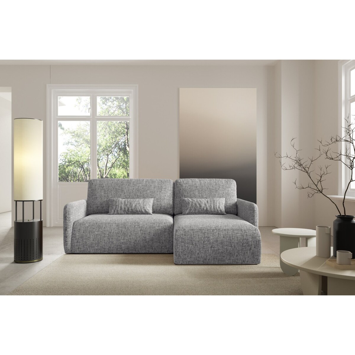 Narożnik LIVELLO L z funkcją spania Kolor: IMO 50