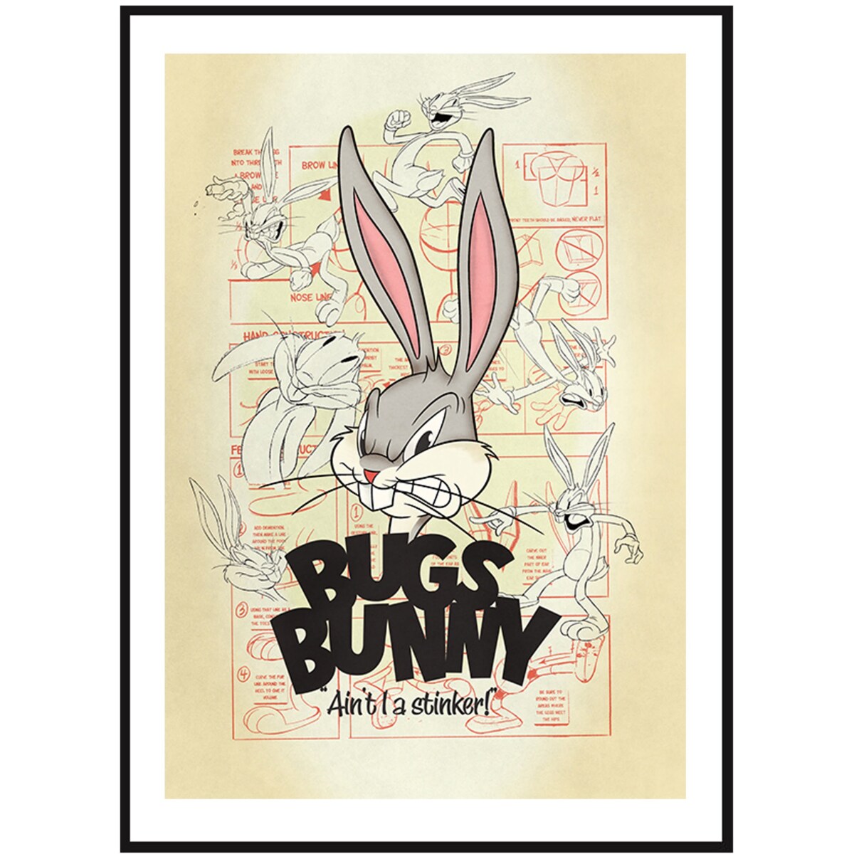 Poster Story, Plakat, Obraz - Looney Tunes - Bugs Bunny, wymiary 21 x 30 cm