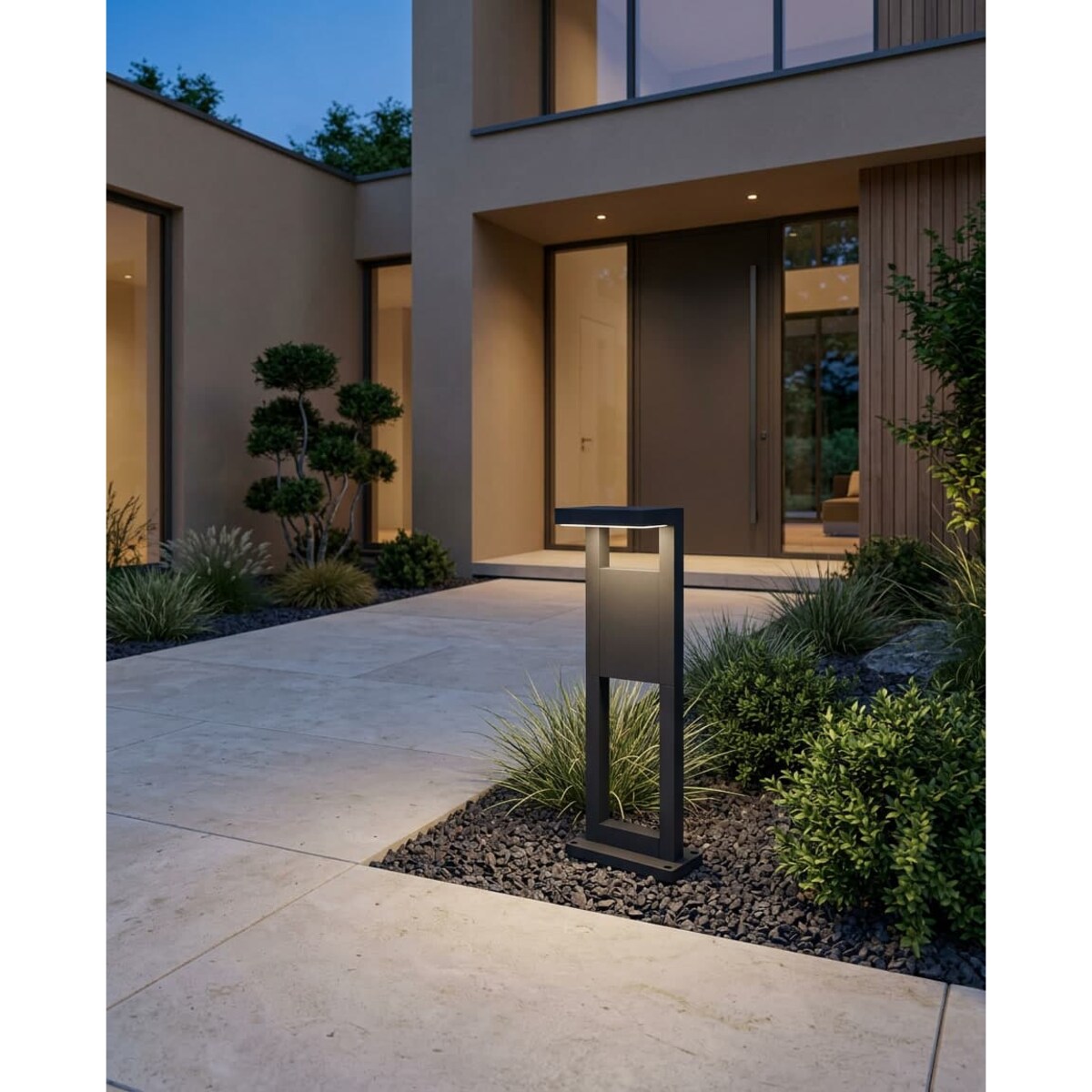 Lampa ogrodowa stojąca K-8251 z serii BERGAMO GREY