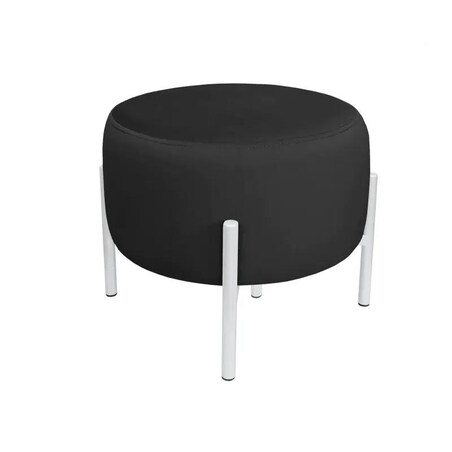 Pufa WILFRED MG VELVET czarna/biała