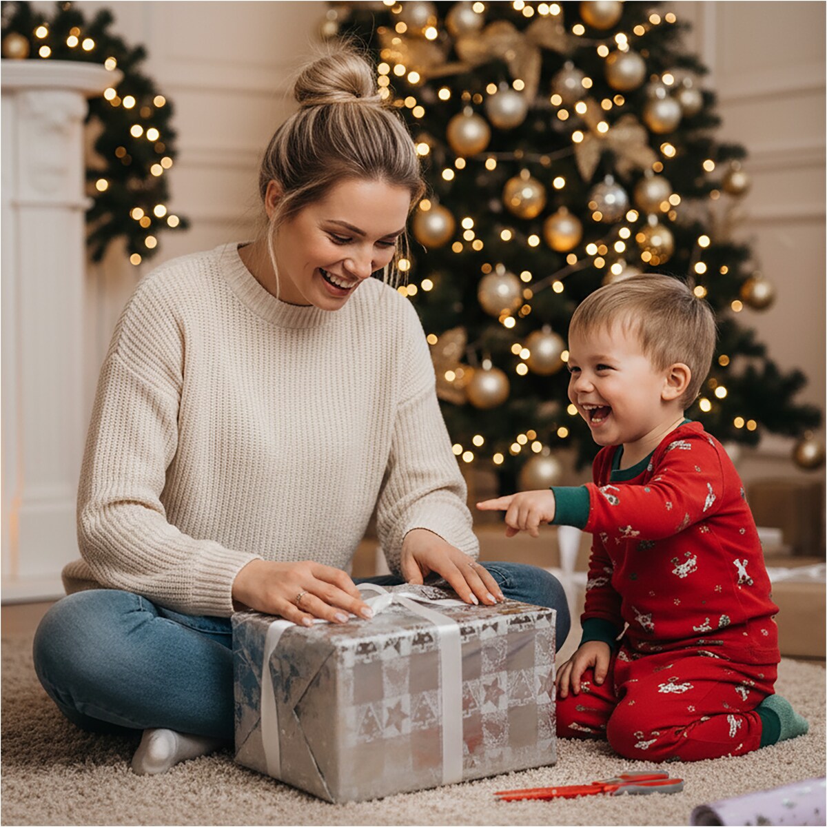 Papier do pakowania prezentów 25 METRÓW MEGAROLKA Świąteczny Do Paczek Ozdobny