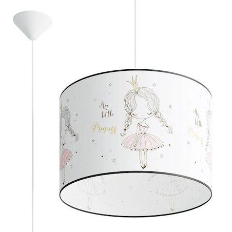 Lampa wisząca PRINCESS 40 biała