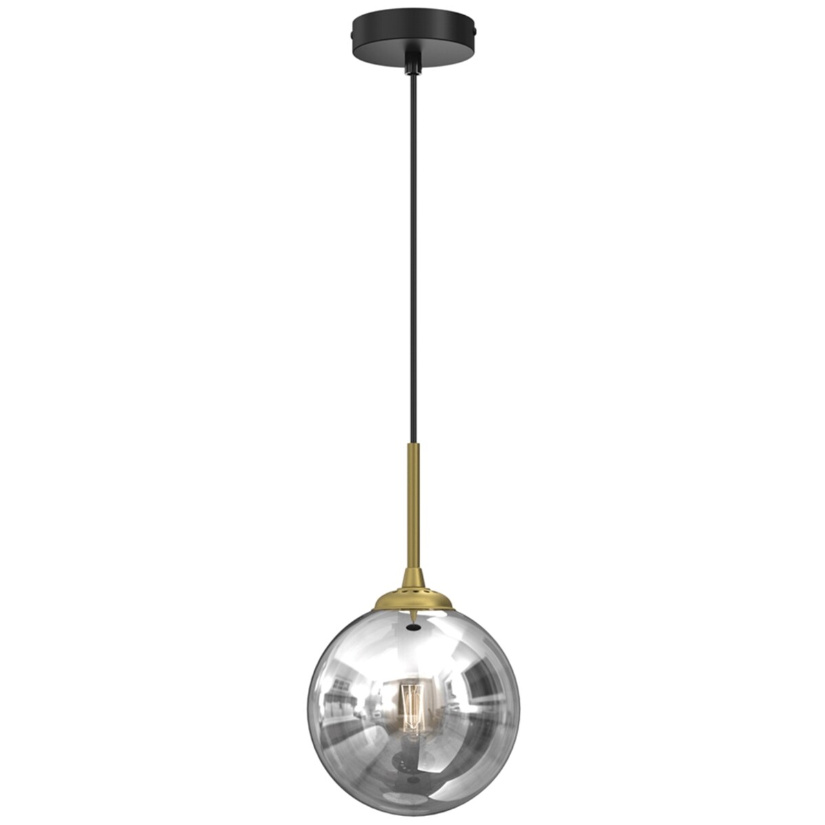 Lampa wisząca Reflex MLP8413 ball przydymiona złota