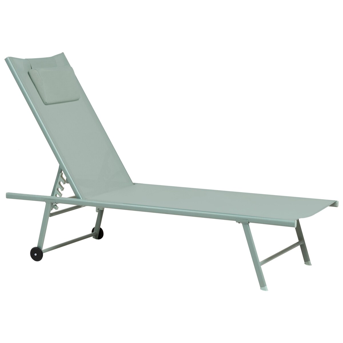 Zestaw 2 leżaków ogrodowych SORONI Metal Jasnozielony