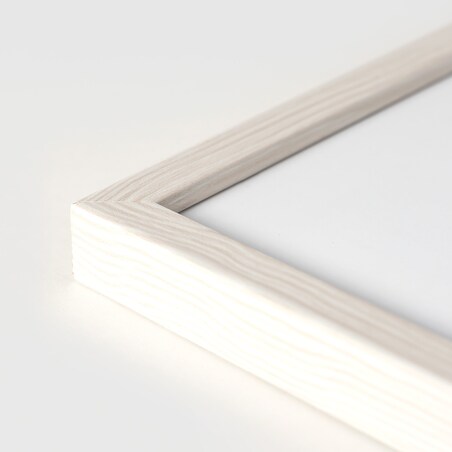 Ramka na zdjęcia 50x70 cm biała z przetarciami wisząca poziom pion rama MDF z plexi klasyczna ramka