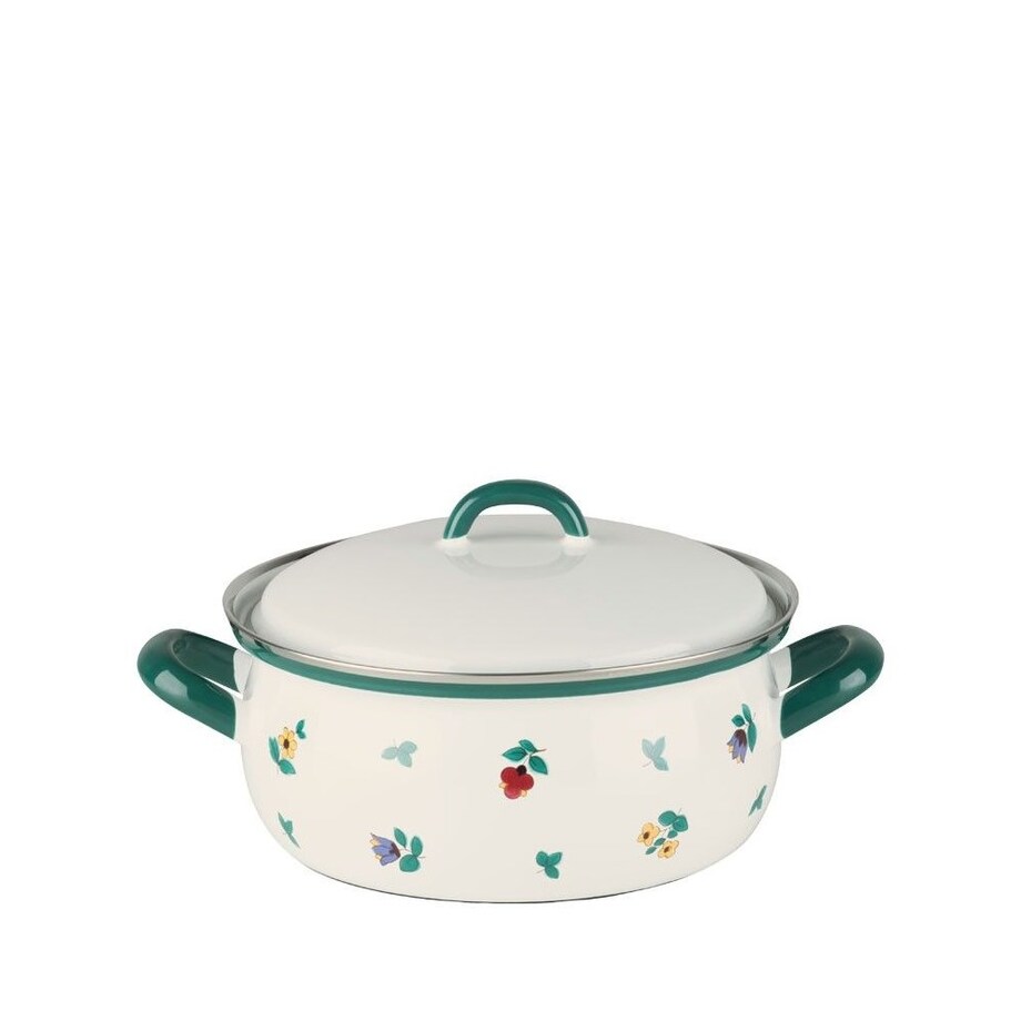 Riess garnek niski 1l 16cm Gmundner Streublumen R0169049