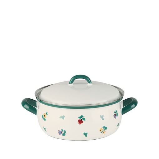 Riess garnek niski 1l 16cm Gmundner Streublumen R0169049