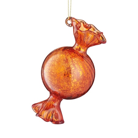 VILLA ITALIA Bombka szklana CUKIEREK orange 9 cm