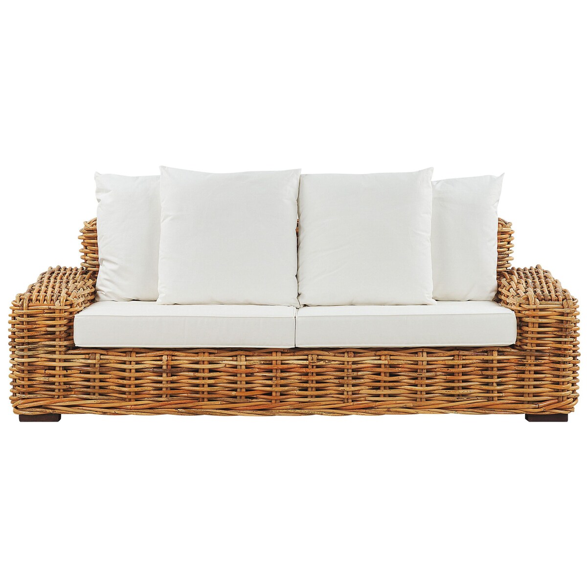 Sofa ogrodowa dla 3 osób FORLI Rattan Naturalny