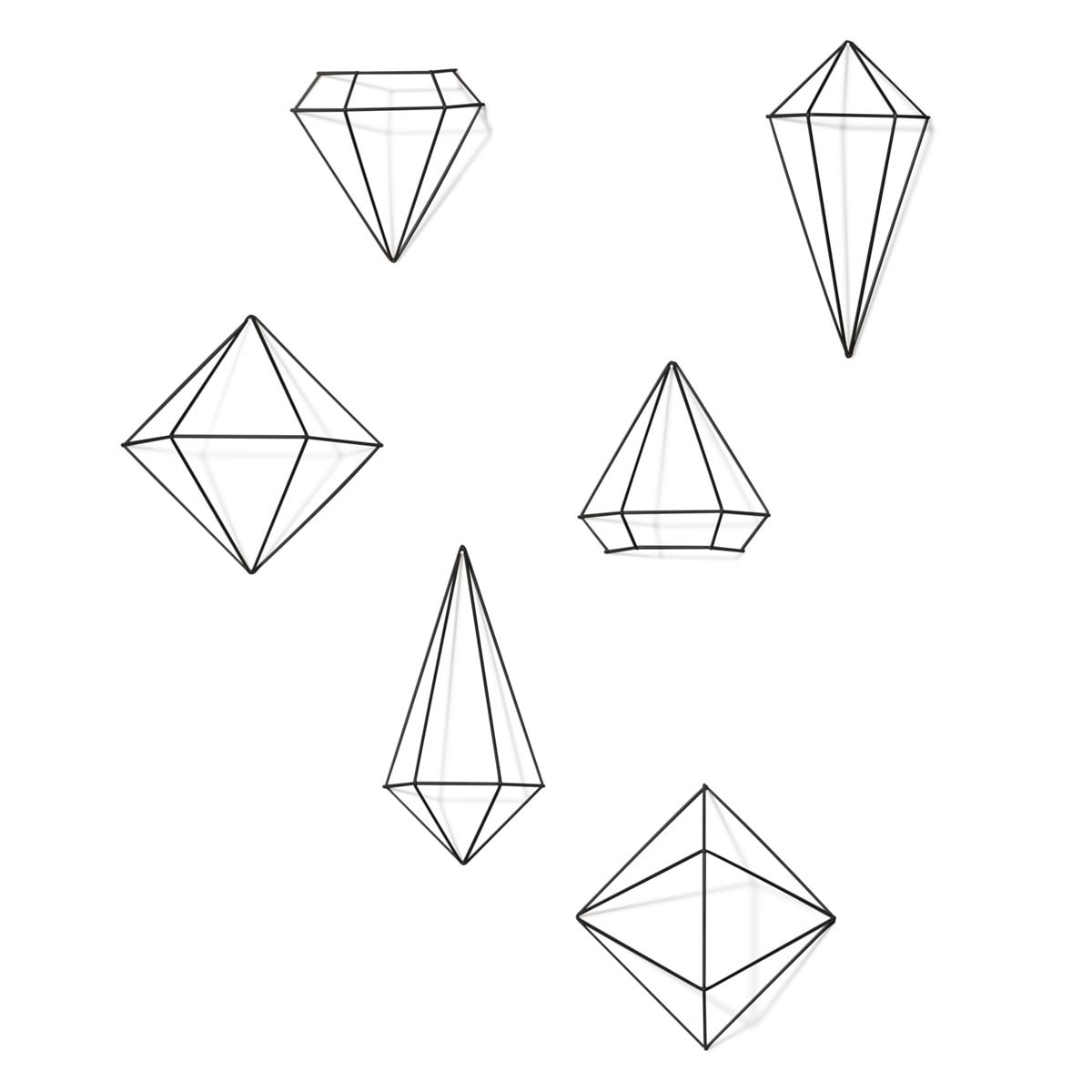 Dekoracja ścienna czarna Prisma, Umbra