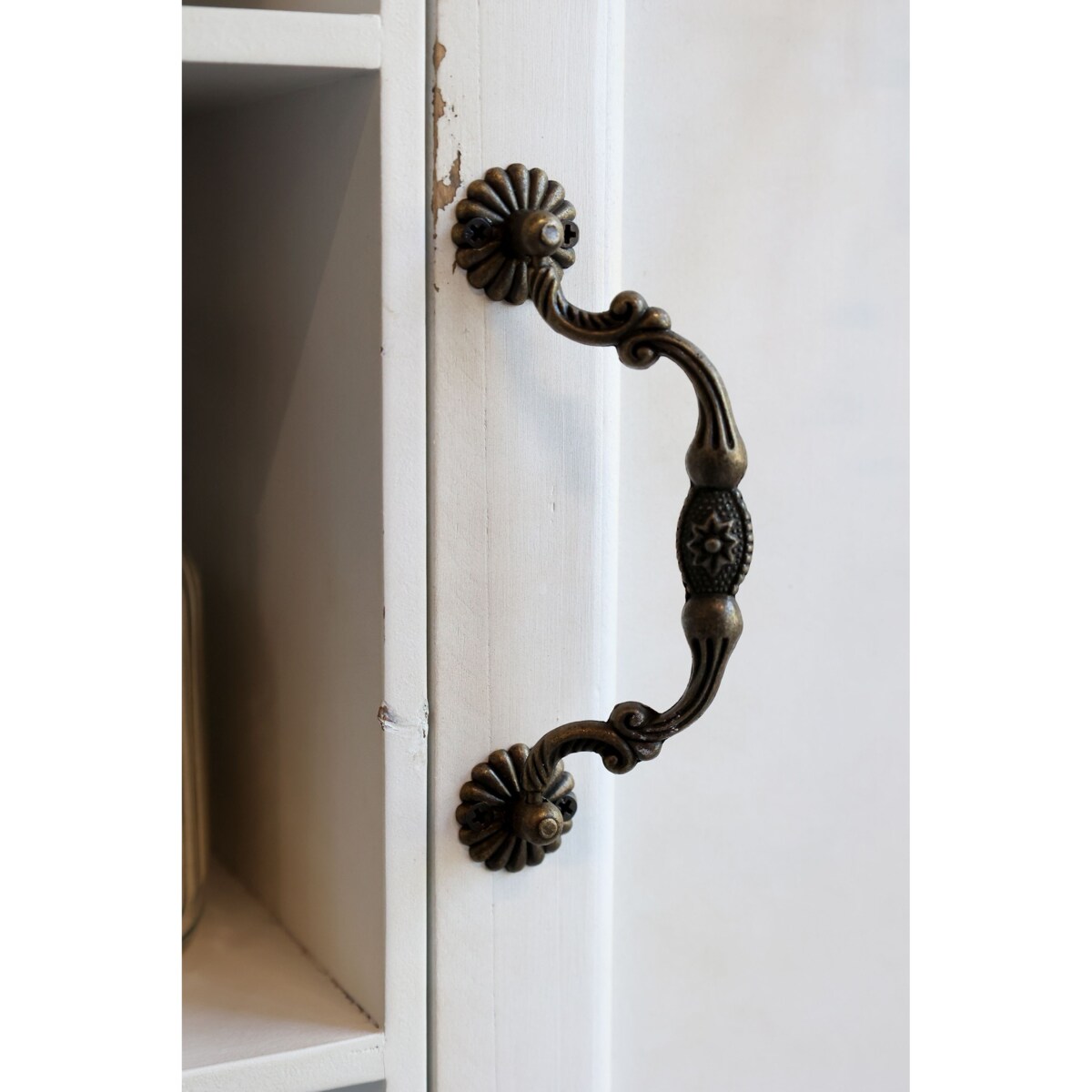 Szafka wisząca drewniana postarzana Chic