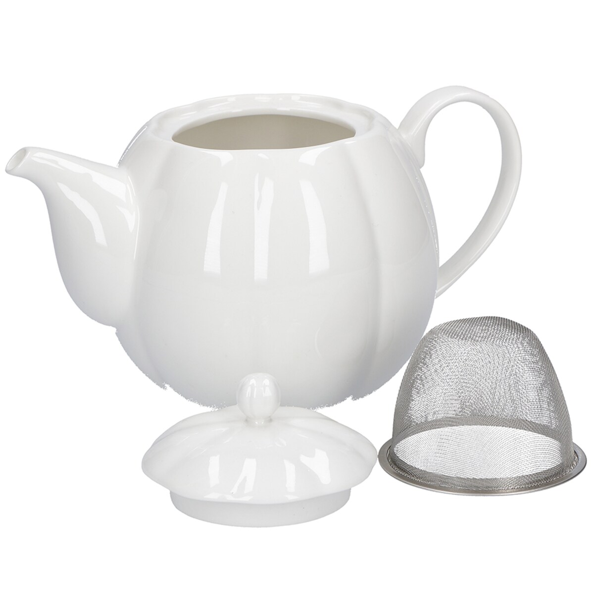 Imbryk do herbaty z filtrem Villadeifiori - Biały, 800 ml