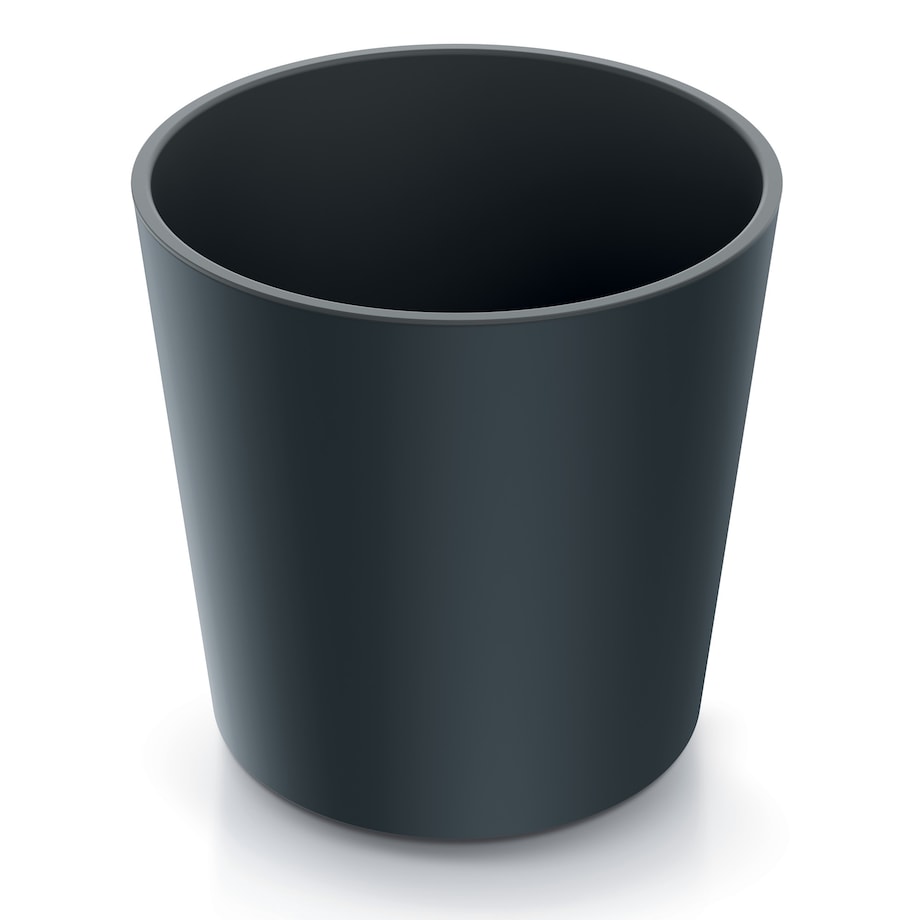 Doniczka Donica Ogrodowa 25 Cm Okrągła Na Taras Do Ogrodu Domu Antracytowa