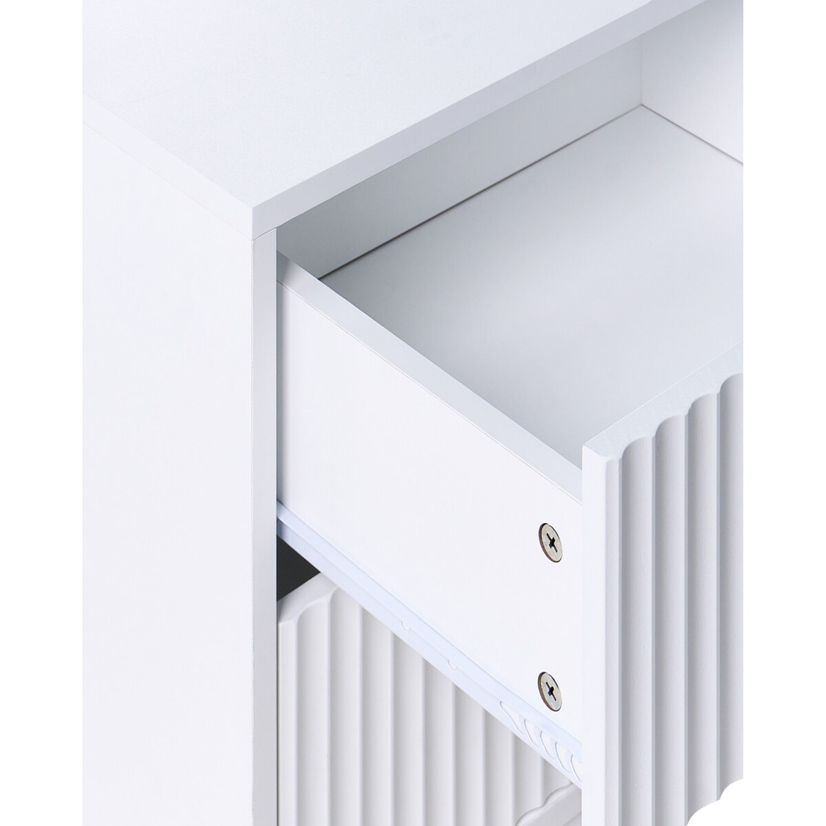 Szafka nocna 2 szuflady ADELAIDE Biały