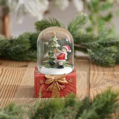 VILLA ITALIA Szklana kula świąteczna 14 cm HOLY TIME