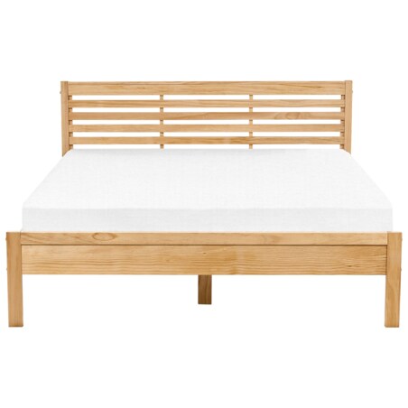 Łóżko drewniane 160 x 200 cm jasne CARNAC