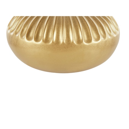 Wazon dekoracyjny ceramiczny 20 cm złoty CERCEI