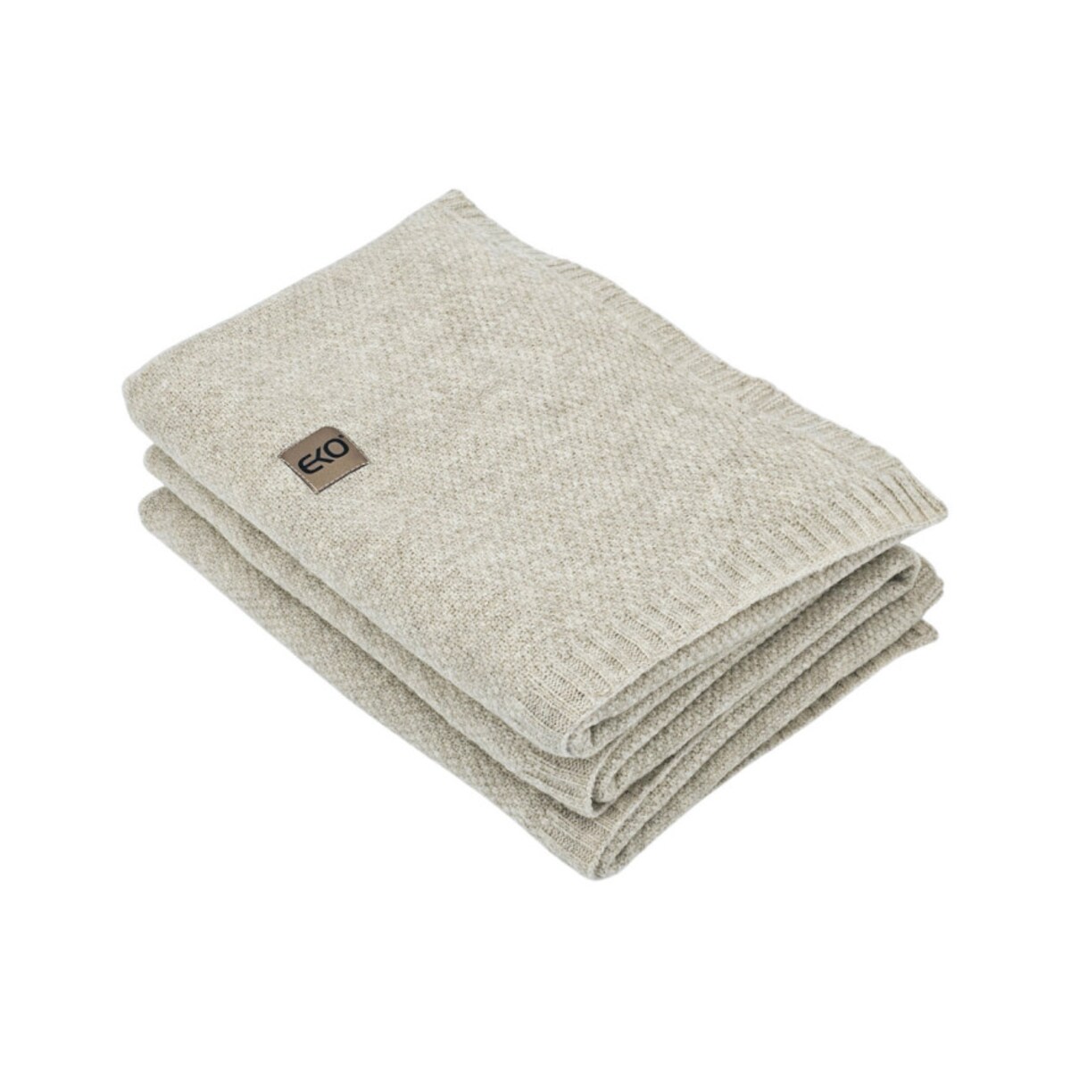 Koc dzianinowy 150x200 cm – MILANO LATTE