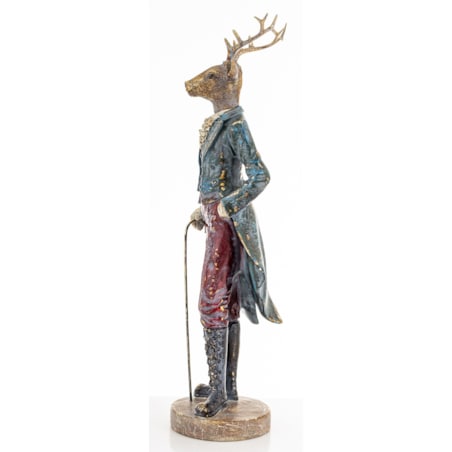 Figurka - elegancki jeleń 42x13x11 cm ELEGANTE z laską