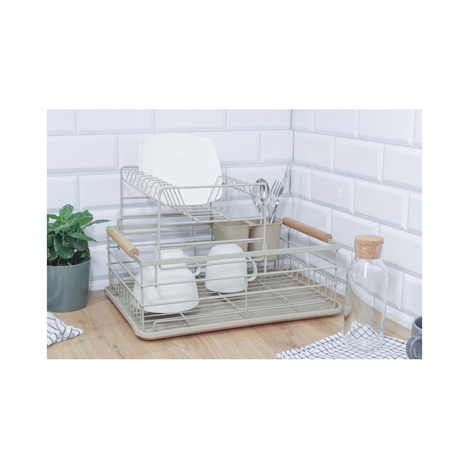 Brunbeste suszarka dwupoziomowa do naczyń z ociekaczem i tacą 63256