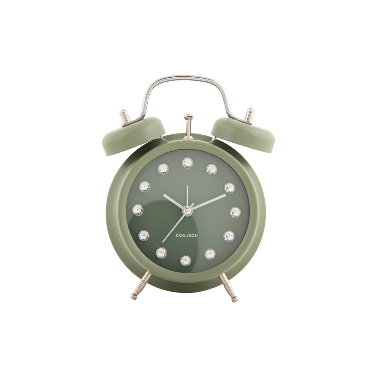 Budzik glamour GLAM DIAMONDS, Ø 11,8 cm