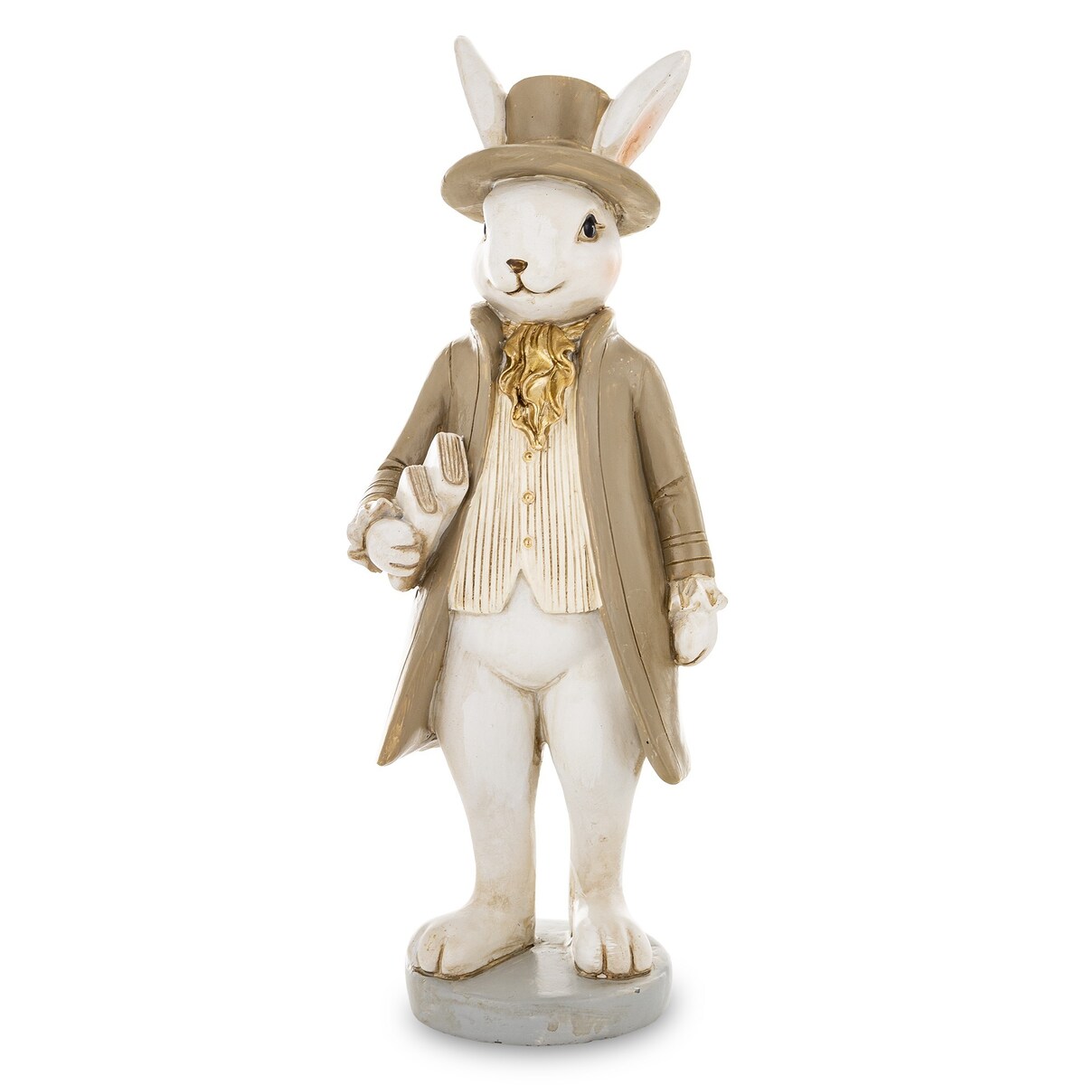 Dekoracja - królik w kapeluszu 20x7,5x7,5 cm SONRA-3 ze skryptami pod pachą