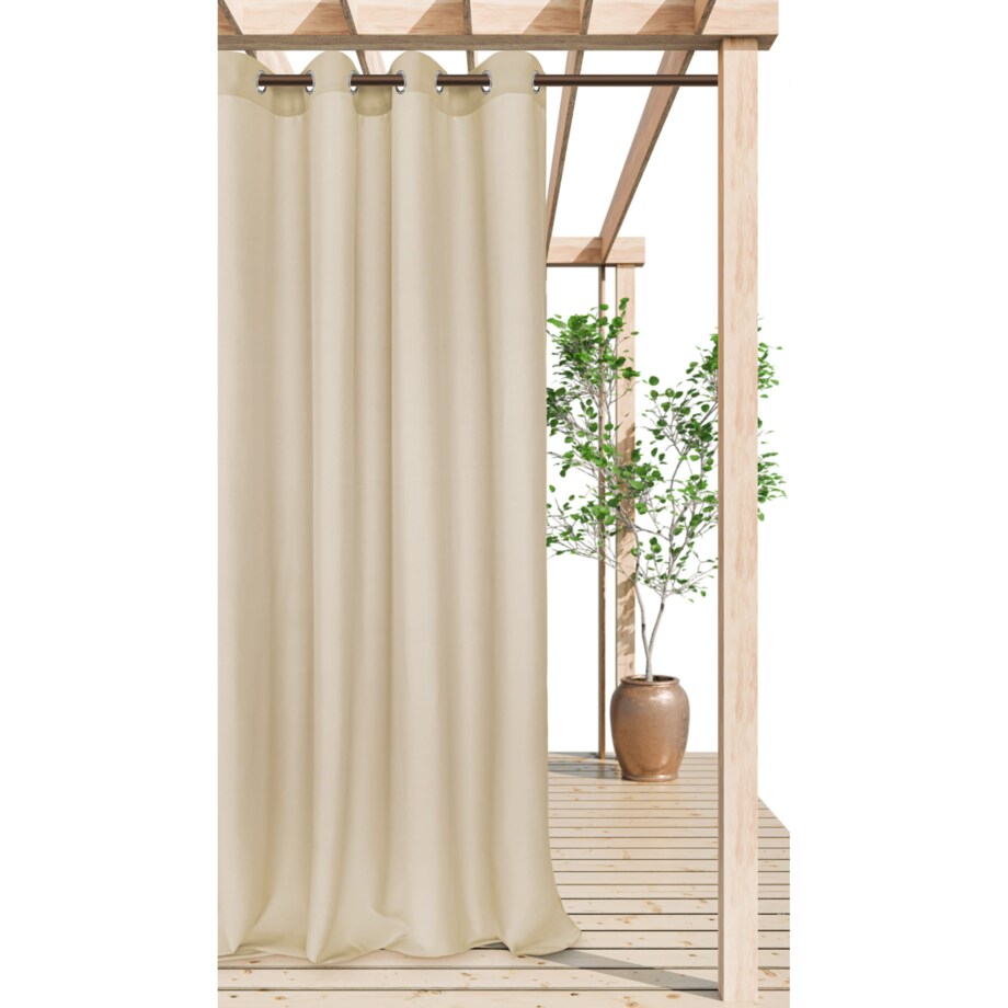 Zasłona Ogrodowa na Kółkach Przelotkach Gotowa Tarasowa Wodoodporna 140 x 250