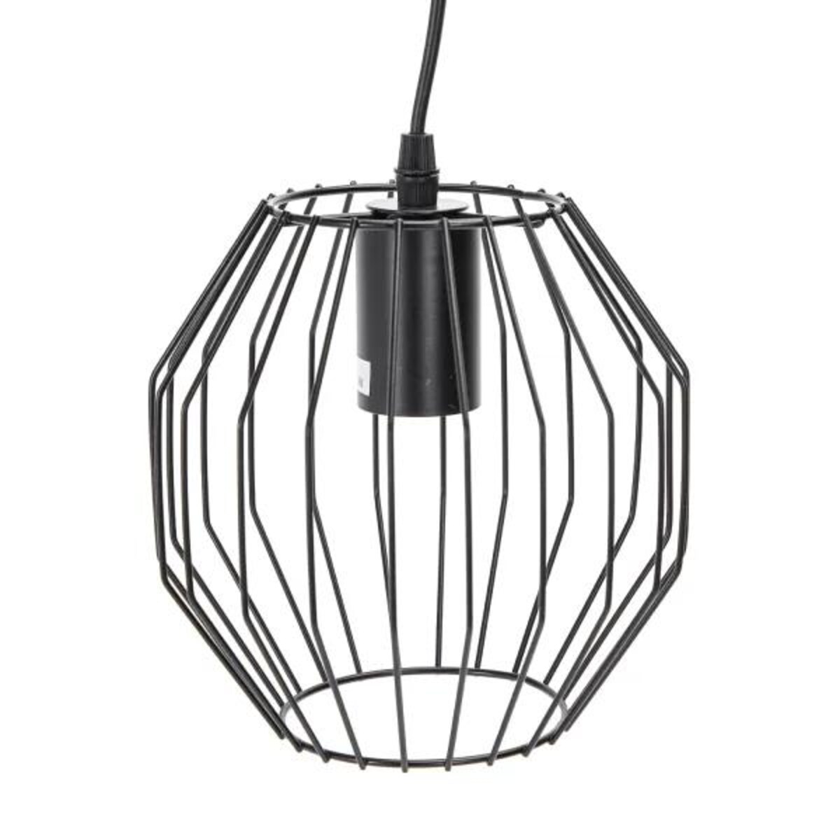 metalowa lampa wisząca loftowa e27 czarna