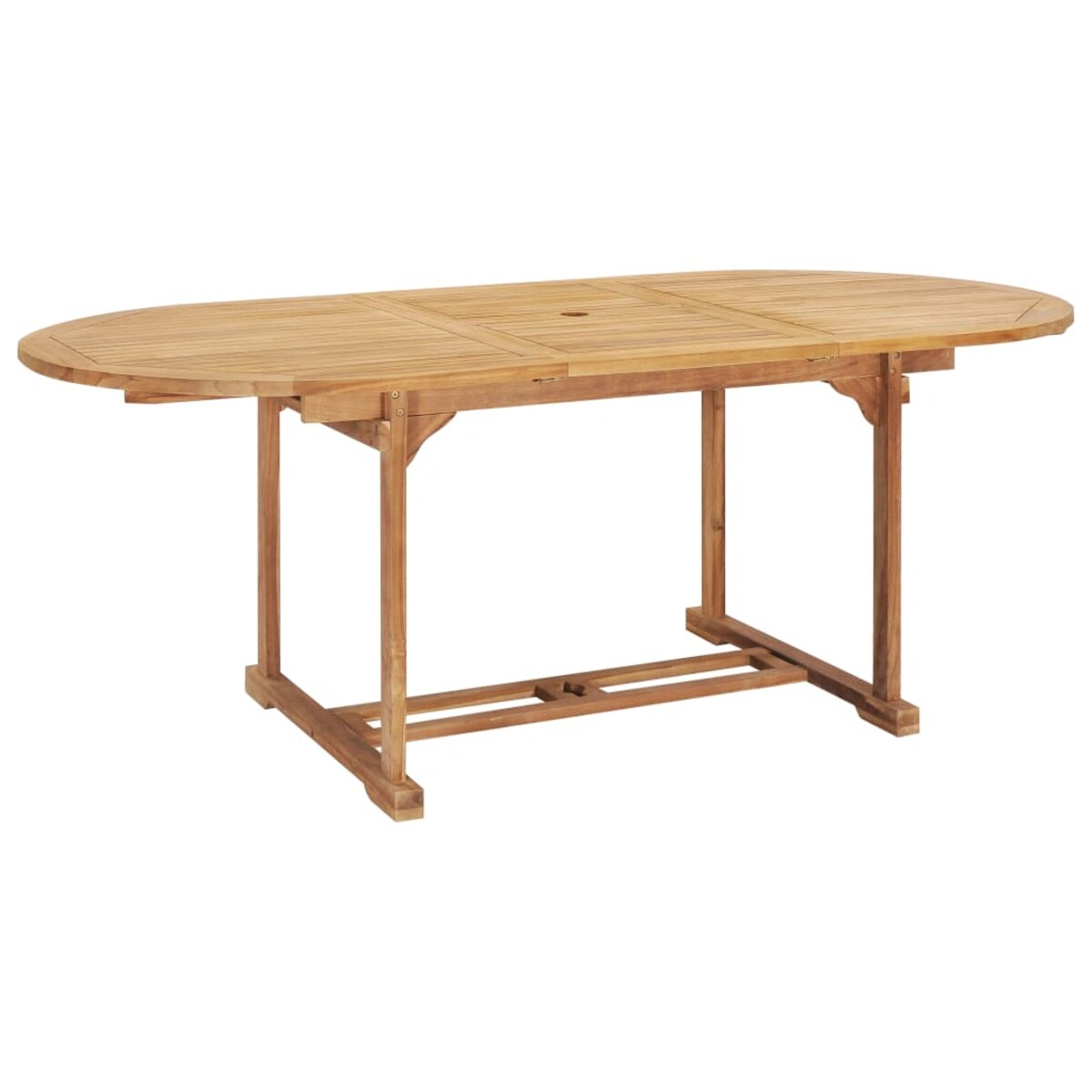 vidaXL Rozkładany stół ogrodowy, 150-200x100x75 cm, lite drewno tekowe
