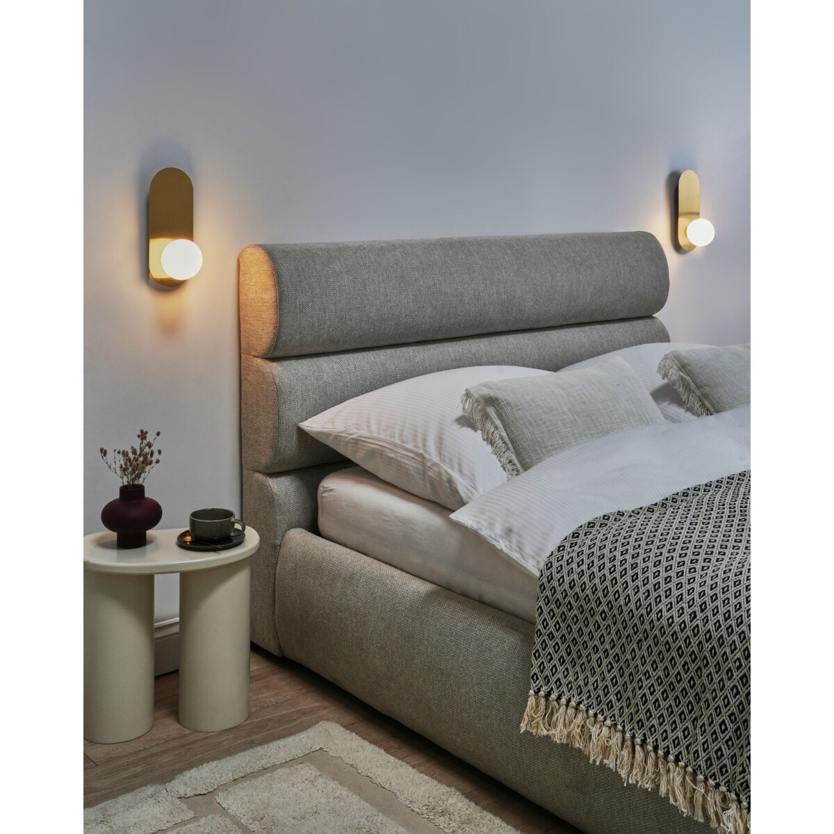 Zestaw 2 lamp ściennych LEISI Szkło Złoty