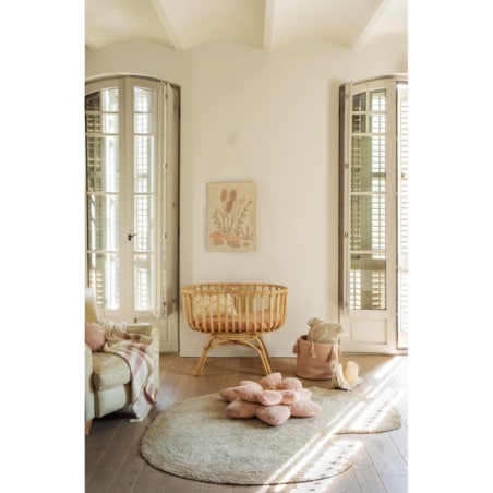 Lorena Canals - Dywan i poduszka bawełniana 2w1 Puffy Lily 140x160cm