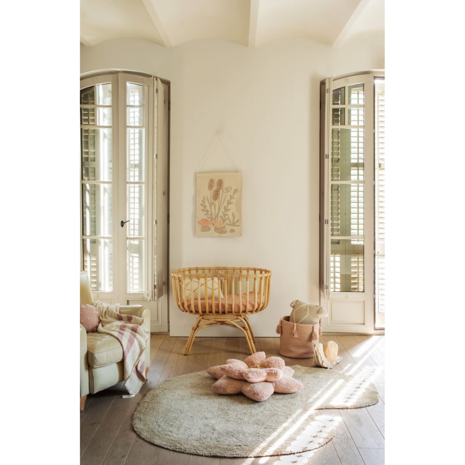 Lorena Canals - Dywan i poduszka bawełniana 2w1 Puffy Lily 140x160cm