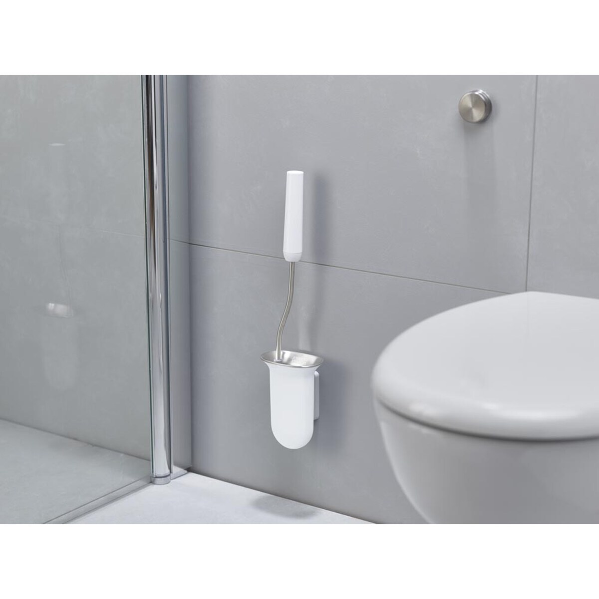 Szczotka do wc wisząca biała Flex Steel, Joseph Joseph