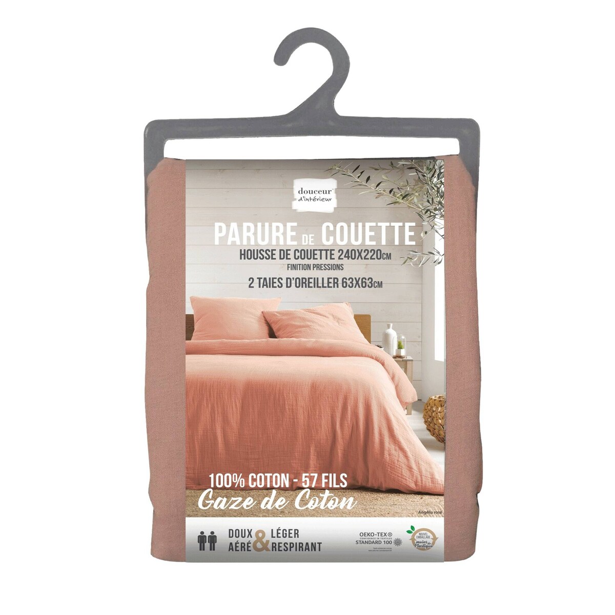 Komplet muślinowej pościeli ANGELIA, 240 x 220 cm