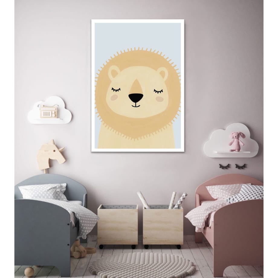 Poster Story, Plakat, Obraz - Uroczy Lew, wymiary 70 x 100 cm