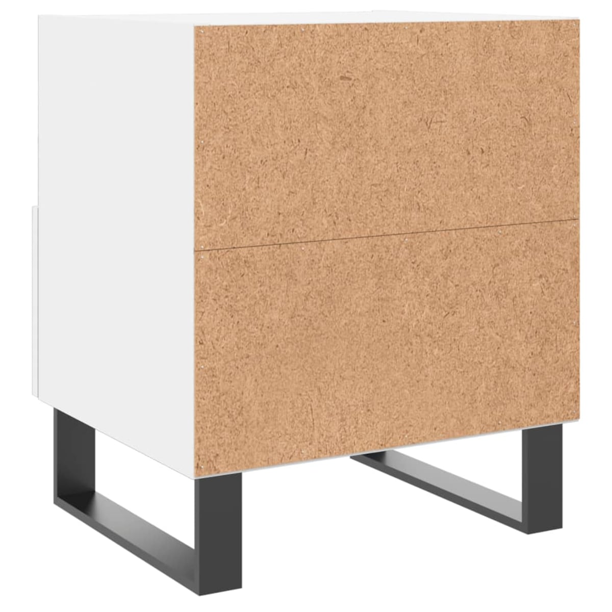 vidaXL Szafka nocna, biała, 40x35x47,5 cm, materiał drewnopochodny