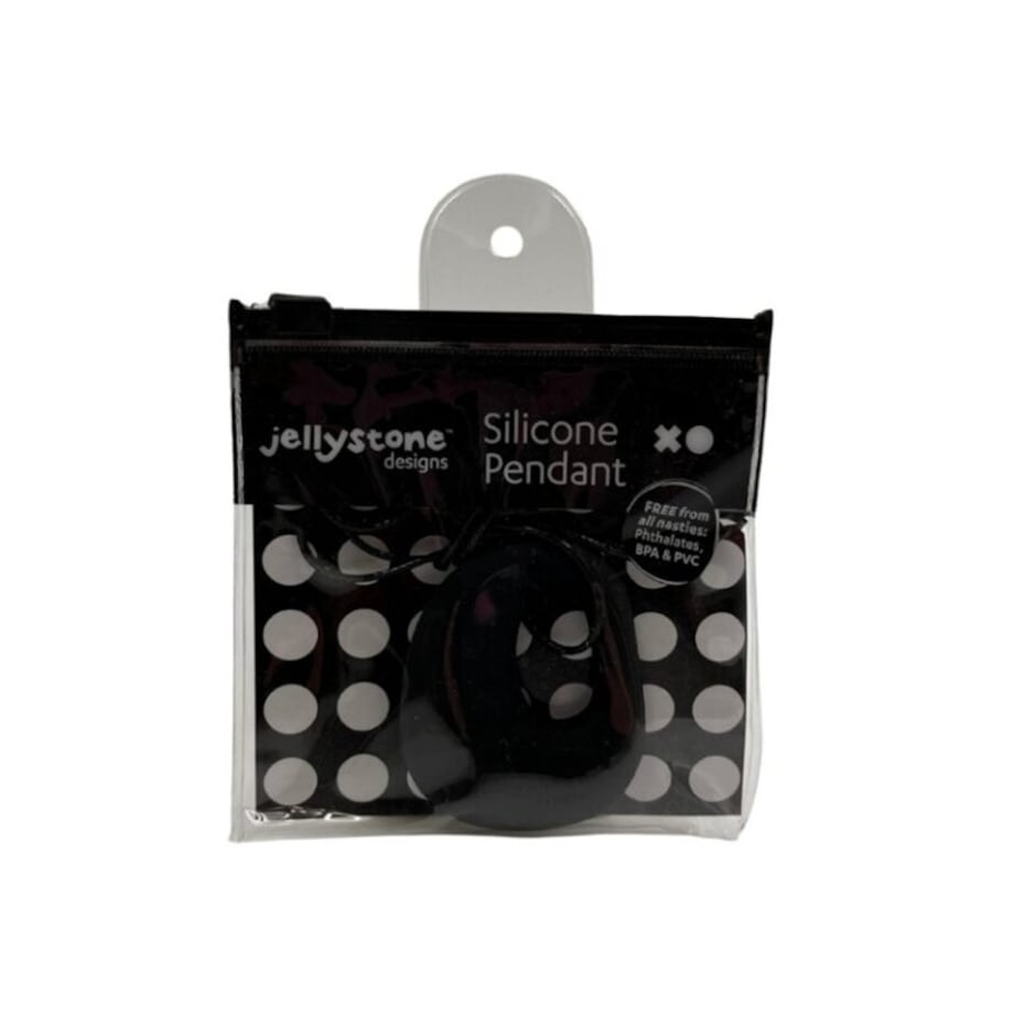 Gryzak wisiorek, czarny, Jellystone Designs