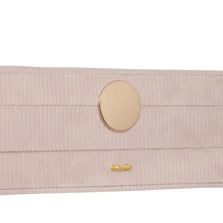 Szkatułka na biżuterię Enya, sztruksowa, 27,5x19x10 cm