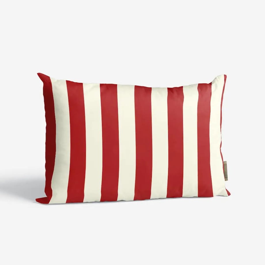 Poduszka świąteczna - klasyczne czerwone pasy
