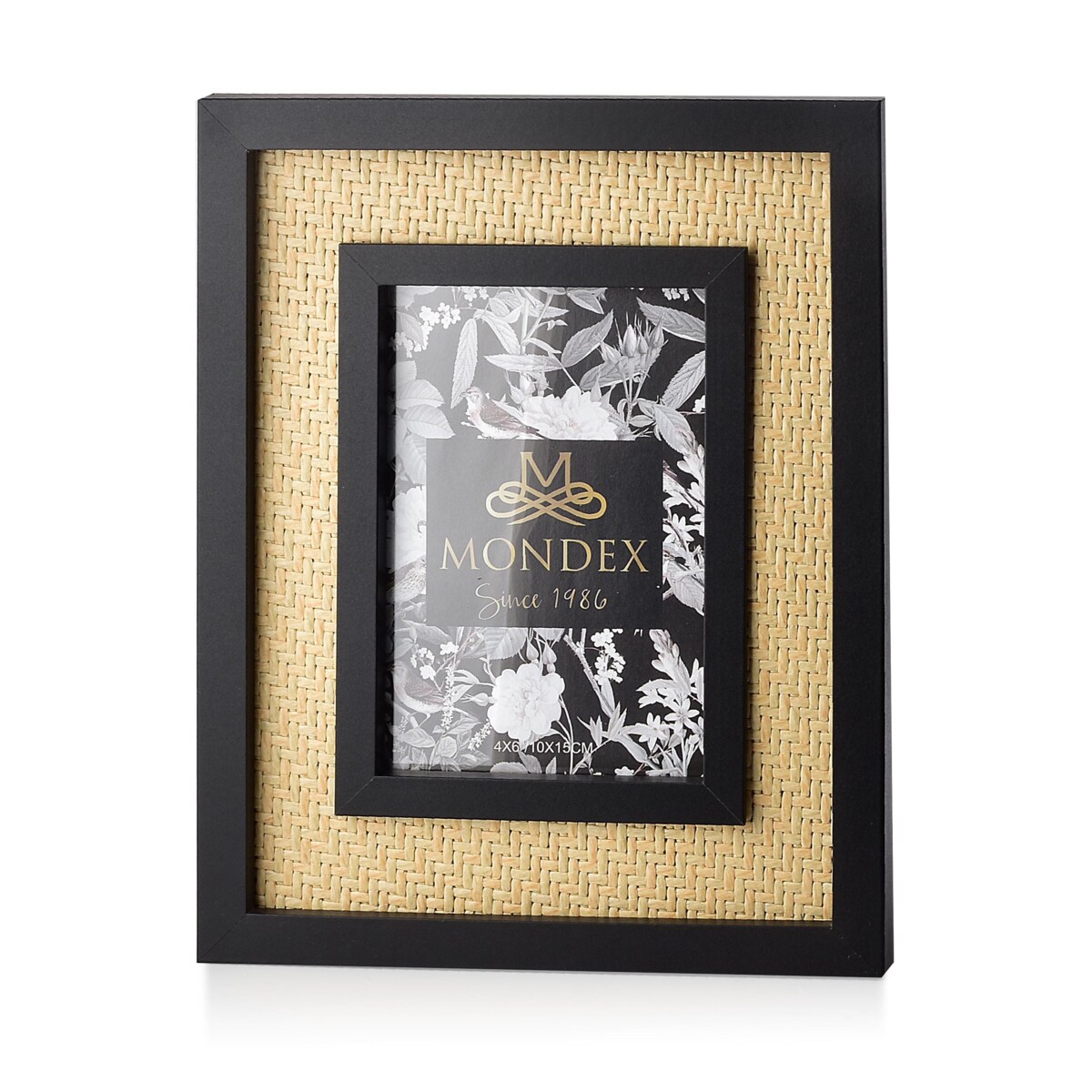 ADI Ramka 10x15cm plecionka 25x20xh2cm