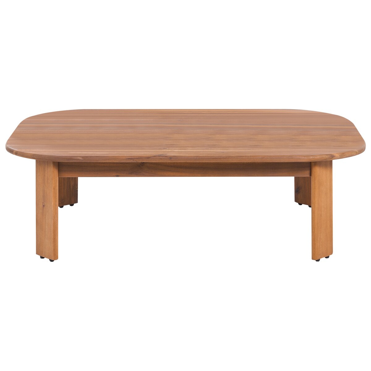 Stolik kawowy ogrodowy TALSANO 120 cm 80 cm Drewno akacjowe Brązowy