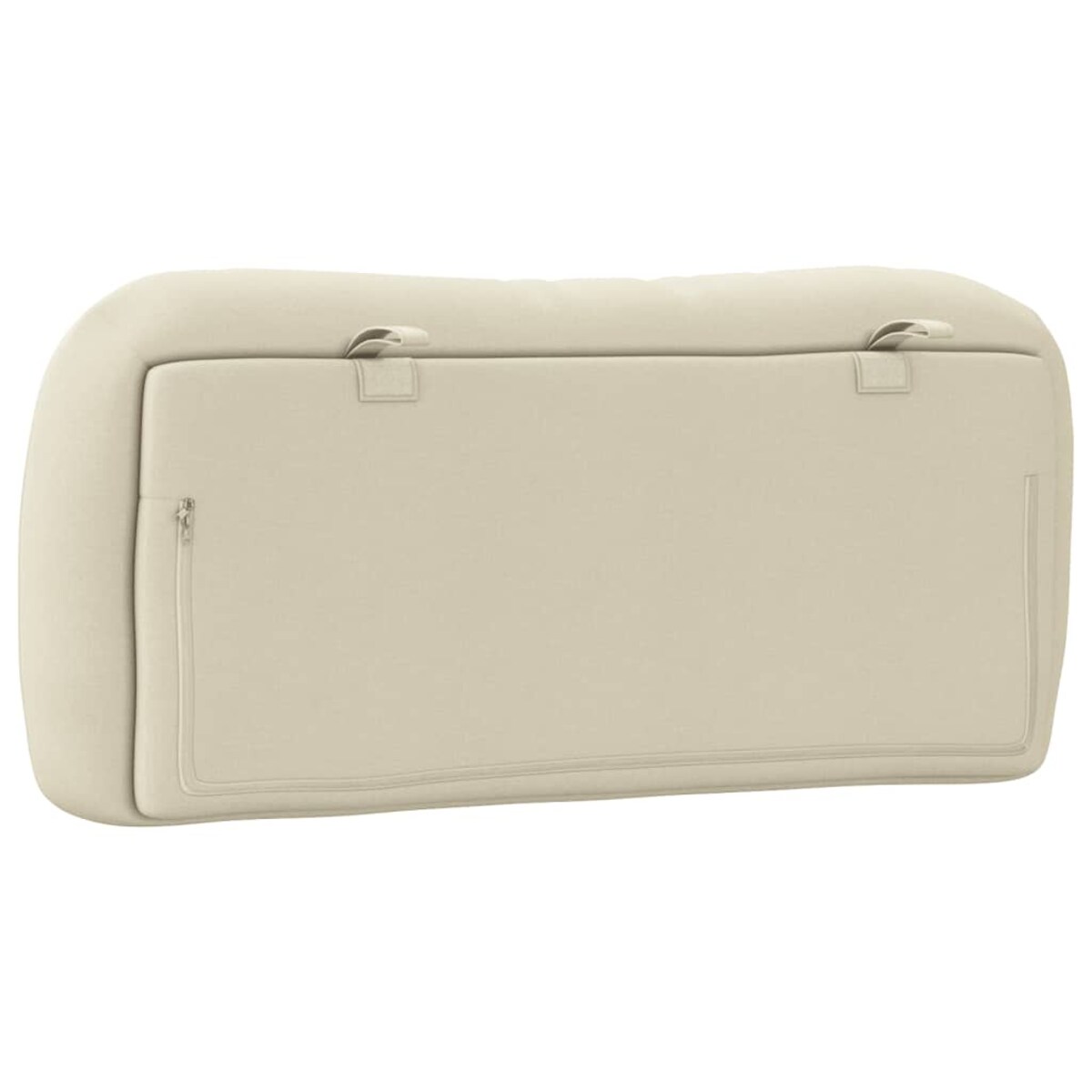 vidaXL Poduszka na wezgłowie, Hvar, kremowa, 90 cm, tkanina